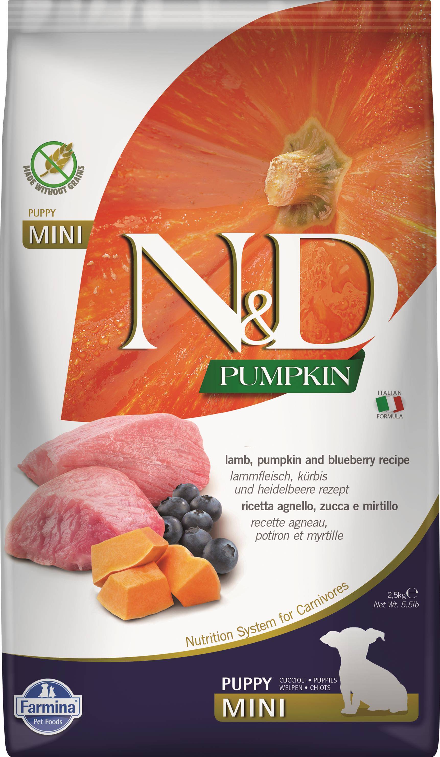 N&D PUMPKIN AGNELLO E MIRTILLO PUPPY