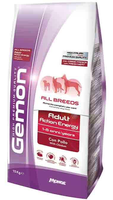  GEMON All Breeds Adult Action Energy con Pollo