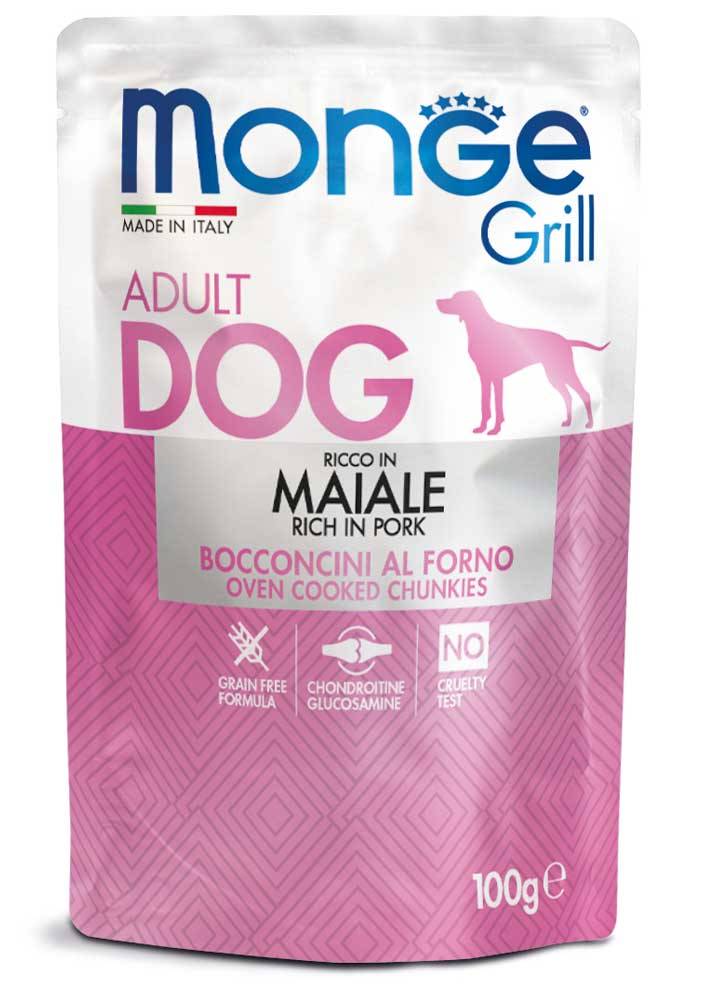 MONGE GRILL ADULTO MAIALE BOCCONCINI AL FORNO