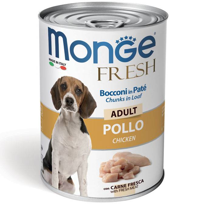 MONGE FRESH ADULTO  POLLO  BOCCONI IN PATE