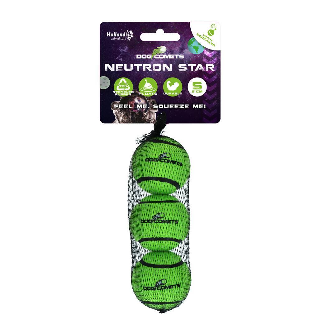 Dog Comets Neutron Star Tennis Ball With Squeaker 