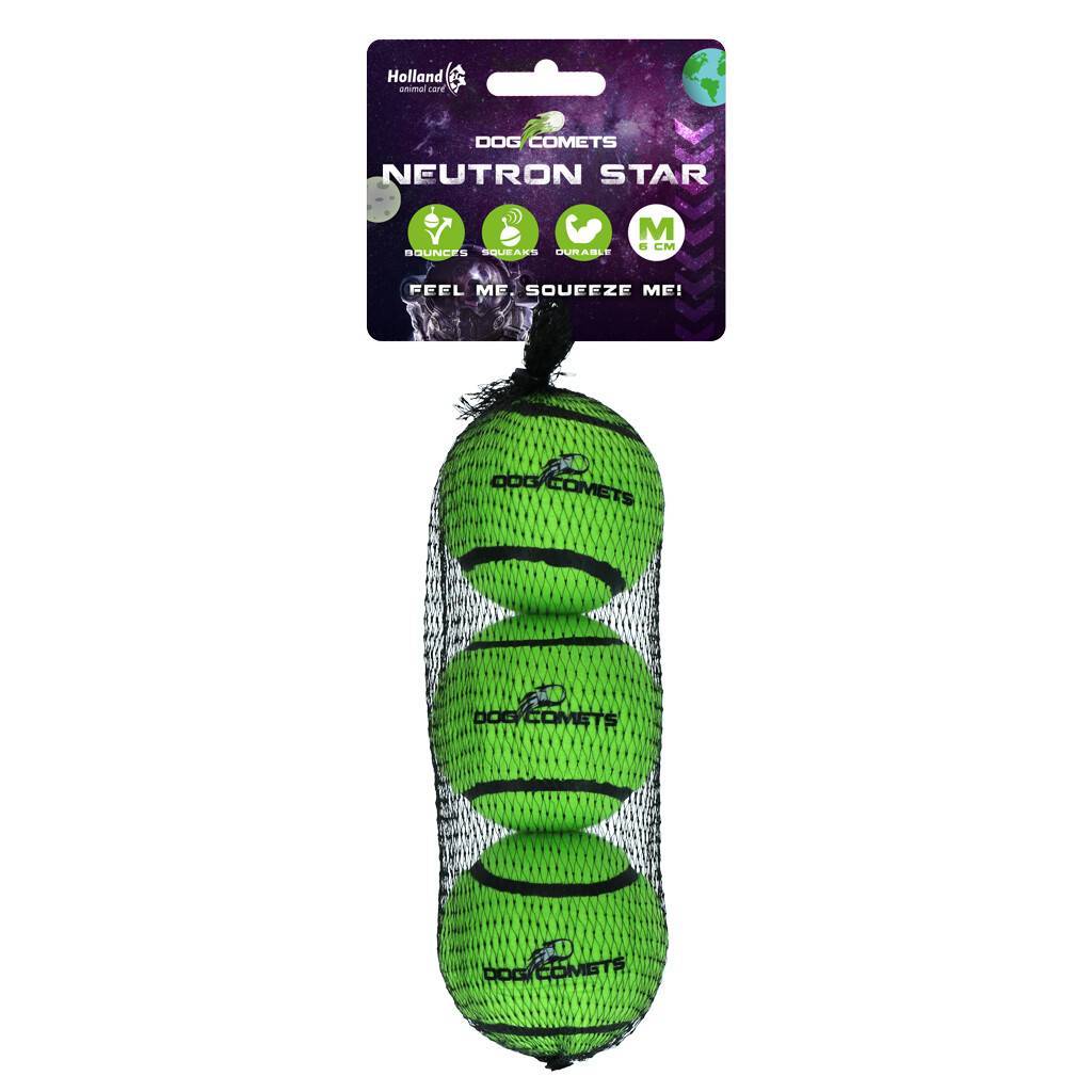 Dog Comets Neutron Star Tennis Ball With Squeaker 