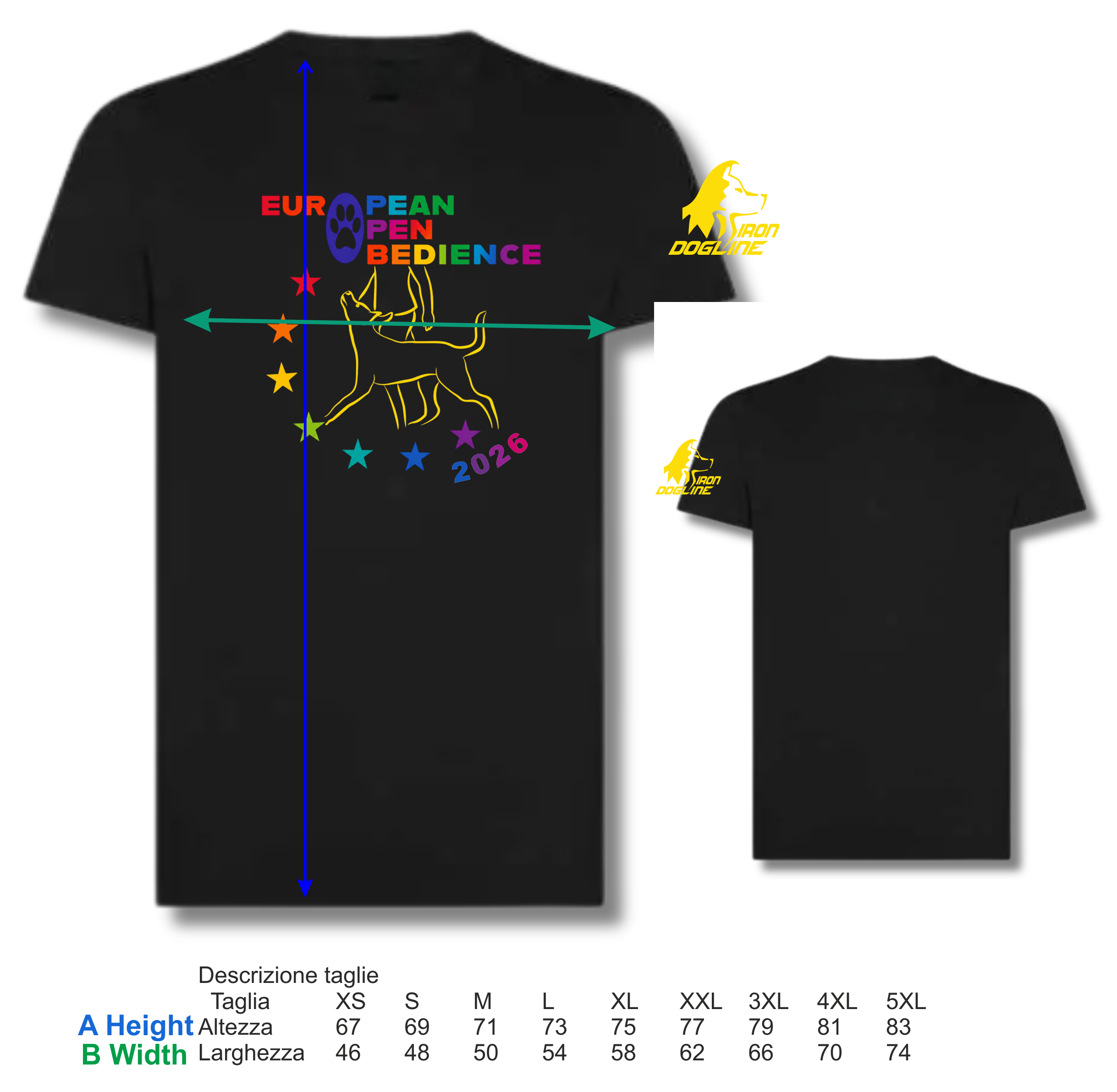 T-SHIRT UNISEX EUROPEAN OPEN OBEDIENCE 2026