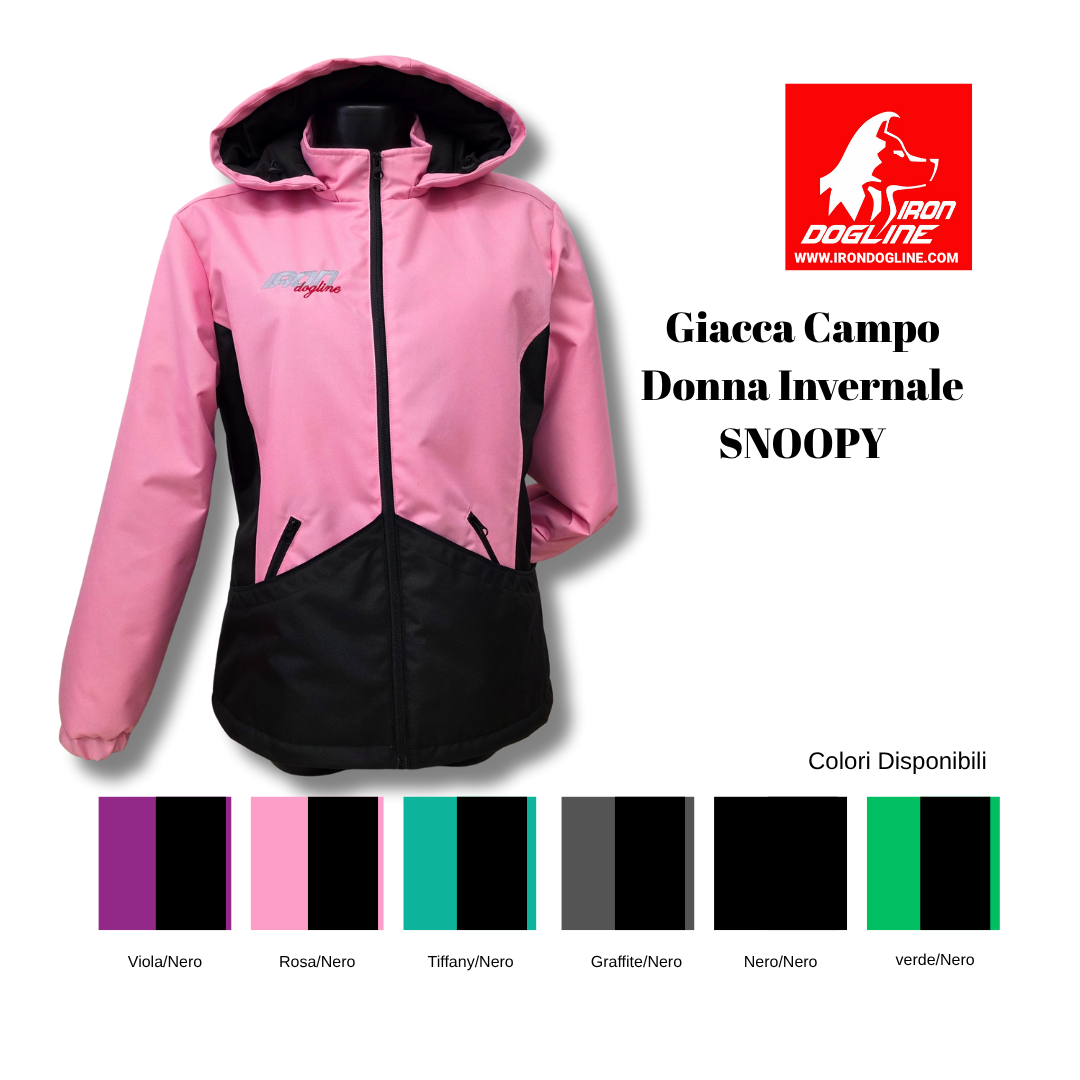 GIACCA CAMPO DONNA ADDESTRAMENTO INVERNALE "SNOOPY"