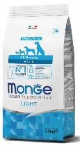 MONGE ALL BREEDS ADULTO LIGHT SALMONE 12KG