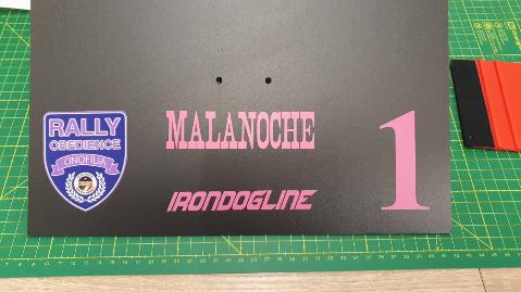PERSONALIZZAZIONE Porta CARTELLI RALLY OBEDIENCE
