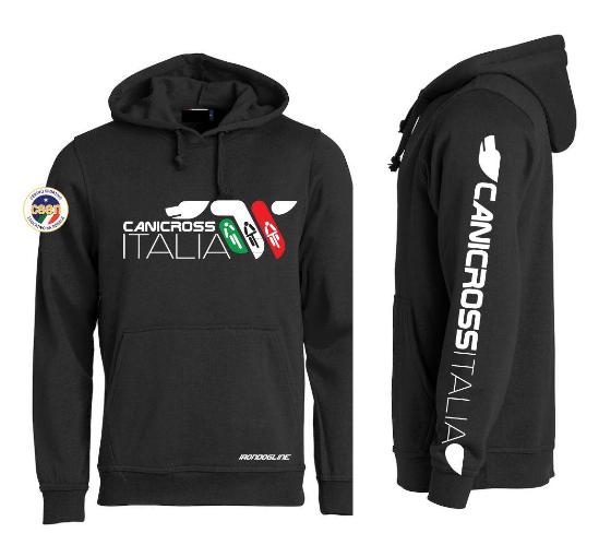 FELPA CON CAPPUCCIO CANICROSS