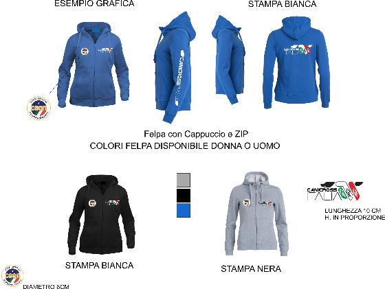 CANICROSS MEN'S ZIPPERED SWEATSHIRT