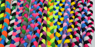 GUINZAGLIO TRECCIA PILE CON COLLARE + MOP