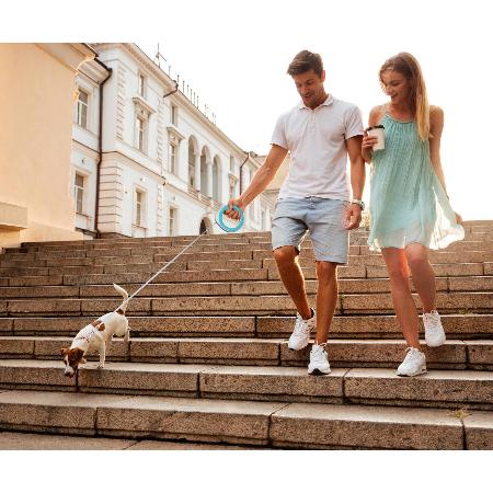 WAUDOG Guinzaglio flessibile retrattile a forma di anello 