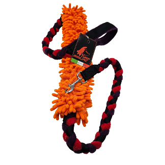 GUINZAGLIO TRECCIA IN PILE con MOP