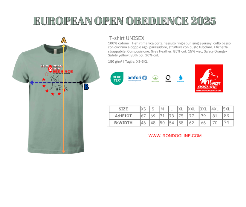T-SHIRT UNISEX EUROPEAN OPEN OBEDIENCE 2025